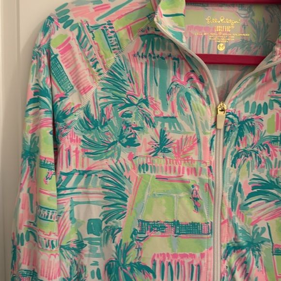 Lilly Pulitzer Luxletic Full Zip Meryl Jacket Perfect Match Size Medium - Picture 5 of 5